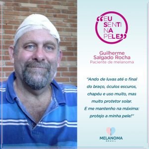 O jornalista Guilherme Rocha, paciente de melanoma, conta sua história